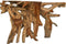 HSM Collection-Rechthoekige Salontafel Met Glas-140x90x44-Naturel-Teak/Glas