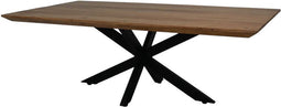 HSM Collection-Rechthoekige Salontafel Zurich-2-130x75x44-Naturel/Zwart-Acacia/Metaal