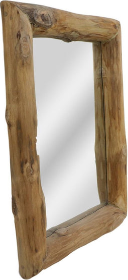 HSM Collection-Rechthoekige Spiegel-50x7x70-Naturel-Teak