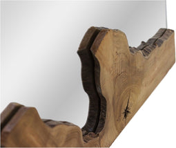 HSM Collection-Rechthoekige Spiegel-80x6x60-Naturel-Teak