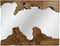 HSM Collection-Rechthoekige Spiegel-80x6x60-Naturel-Teak