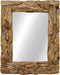 HSM Collection-Rechthoekige Spiegel Root-120x7-9x80-Naturel-Teak