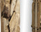 HSM Collection-Rechthoekige Spiegel Root-120x7-9x80-Naturel-Teak