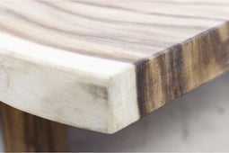 HSM Collection-Rechthoekige Eettafel-1-200x80-100x78-Naturel/Zwart-Munggur/Metaal