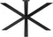 HSM Collection-Rechthoekige Eettafel-270x90/100x75-Naturel/Zwart-Munggur/Metaal-