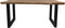 HSM Collection-Rechthoekige Eettafel-270x90/100x75-Naturel/Zwart-Munggur/Metaal