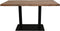 HSM Collection-Rechthoekige Eettafel-140x80x76-Naturel/Zwart-Acacia/Metaal