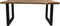 HSM Collection-Rechthoekige Eettafel-270x90/100x75-Naturel/Zwart-Munggur/Metaal-