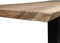 HSM Collection-Rechthoekige Eettafel-270x90/100x75-Naturel/Zwart-Munggur/Metaal