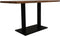 HSM Collection-Rechthoekige Eettafel-140x80x76-Naturel/Zwart-Acacia/Metaal