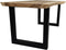HSM Collection-Rechthoekige Eettafel-270x90/100x75-Naturel/Zwart-Munggur/Metaal-