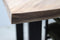 HSM Collection-Rechthoekige Eettafel-200x80-100x75-Naturel/Zwart-Munggur/Metaal
