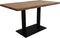 HSM Collection-Rechthoekige Eettafel-140x80x76-Naturel/Zwart-Acacia/Metaal