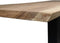 HSM Collection-Rechthoekige Eettafel-270x90/100x75-Naturel/Zwart-Munggur/Metaal-