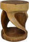 HSM Collection-Ronde Bijzettafel-30x30x42-Bruin-Munggur