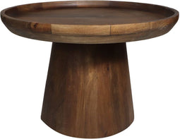 HSM Collection-Ronde Bijzettafel Drum-60x60x40-Bruin-Mango
