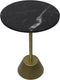 HSM Collection Ronde bijzettafel - ø40x55 - Zwart/goud - Marmer/metaal