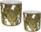 HSM Collection-Ronde Bijzettafel-ø45x45/ø35x35-Goud-Metaal/Glas