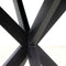 HSM Collection-Ronde Eettafel Melbourne-100x100x76-Zwart-Mango/Metaal
