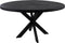 HSM Collection-Ronde Eettafel Melbourne-120x120x76-Zwart-Mango/Metaal