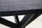 HSM Collection-Ronde Eettafel Melbourne-120x120x76-Zwart-Mango/Metaal