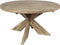 HSM Collection-Ronde Eettafel Met Kruispoot-130x130x75-Naturel-Teak