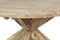HSM Collection-Ronde Eettafel Met Kruispoot-150x150x75-Naturel-Teak