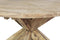 HSM Collection-Ronde Eettafel Met Kruispoot-150x150x75-Naturel-Teak