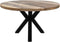 HSM Collection Ronde eettafel - ø120 cm - massief mangohout/metaal