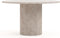 HSM Collection-Ronde Eettafel Sofia-ø130x75-Wit-Travertine