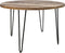 HSM Collection-Ronde Eettafel Valencia-120x120x77-Naturel/Zwart-Mango/Metaal
