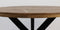 HSM Collection-Ronde Eettafel Melbourne-140x140x76-Naturel/Zwart-Mango/Metaal
