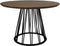 HSM Collection-Ronde Eettafel Zurich-ø120x78-Naturel/Zwart-Acacia/Metaal