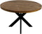 HSM Collection-Ronde Eettafel Melbourne-80x80x76-Naturel/Zwart-Mango/Metaal