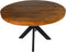HSM Collection-Ronde Eettafel Melbourne-110*110*80-Bruin/Zwart-Mango/Metaal