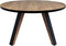 HSM Collection-Ronde Eettafel Milano-140x140x76-Naturel/Zwart-Acacia/Metaal