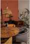 HSM Collection-Ronde Eettafel Zurich-ø100x76-Naturel/Zwart-Acacia/Metaal