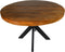 HSM Collection-Ronde Eettafel Melbourne-120x120x76-Bruin/Zwart-Mango/Metaal