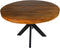 HSM Collection-Ronde Eettafel Melbourne-100x100x76-Bruin/Zwart-Mango/Metaal
