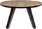 HSM Collection-Ronde Eettafel Milano-120x120x76-Naturel/Zwart-Acacia/Metaal