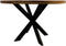HSM Collection-Ronde Eettafel Melbourne-140x140x76-Naturel/Zwart-Mango/Metaal