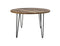 HSM Collection-Ronde Eettafel Valencia-120x120x77-Naturel/Zwart-Mango/Metaal