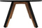 HSM Collection-Ronde Eettafel Milano-140x140x76-Naturel/Zwart-Acacia/Metaal