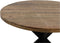 HSM Collection-Ronde Eettafel Melbourne-150x150x76-Naturel/Zwart-Mango/Metaal