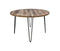 HSM Collection-Ronde Eettafel Valencia-120x120x77-Naturel/Zwart-Mango/Metaal