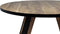 HSM Collection-Ronde Eettafel Milano-120x120x76-Naturel/Zwart-Acacia/Metaal