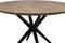 HSM Collection-Ronde Eettafel Zurich-ø120x76-Naturel/Zwart-Acacia/Metaal