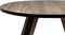 HSM Collection-Ronde Eettafel Milano-140x140x76-Naturel/Zwart-Acacia/Metaal