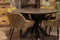 HSM Collection-Ronde Eettafel Zurich-1-ø120x76-Zwart-Mango/Metaal