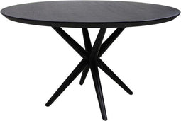 HSM Collection-Ronde Eettafel Zurich-2-ø120x76-Zwart-Mango/Metaal